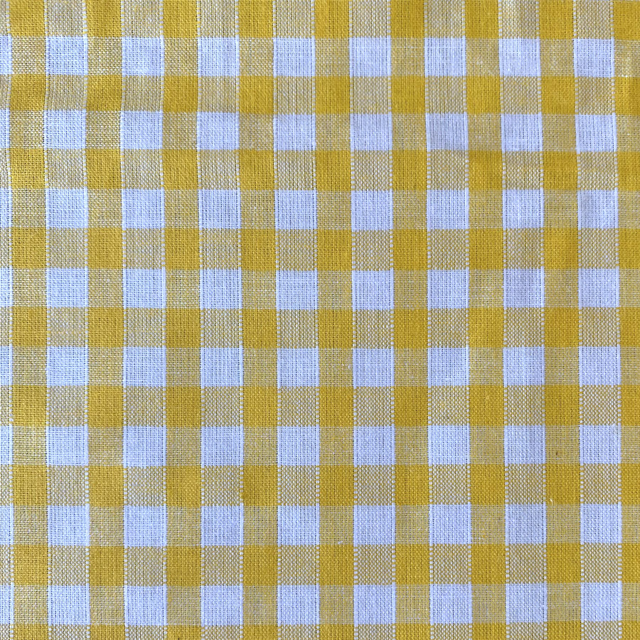 Narrow Vichy Check Gingham - Sunshine Yellow
