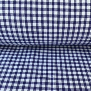 Narrow Vichy Check Gingham - Navy - Image 3