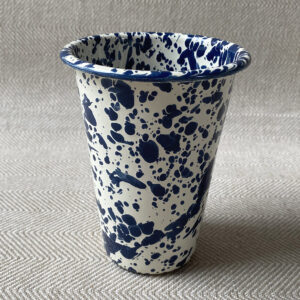 Enamelware Tumbler - Navy and Cream - Image 3