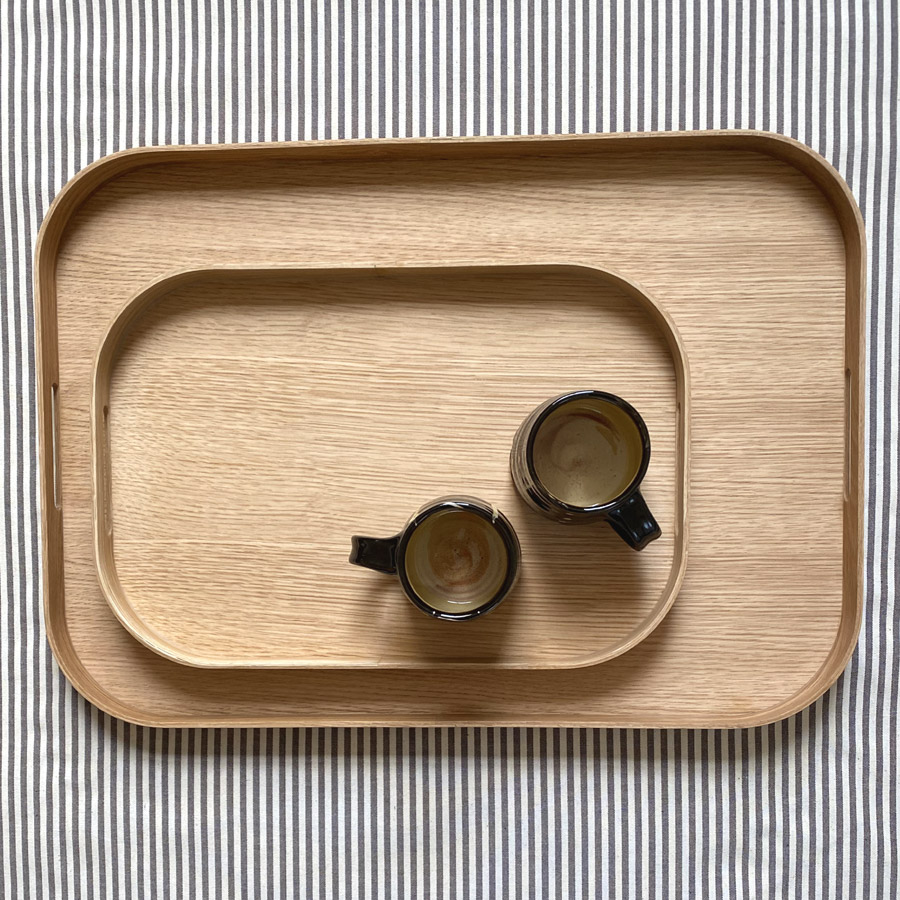 Rectangular Natural Oak Tray