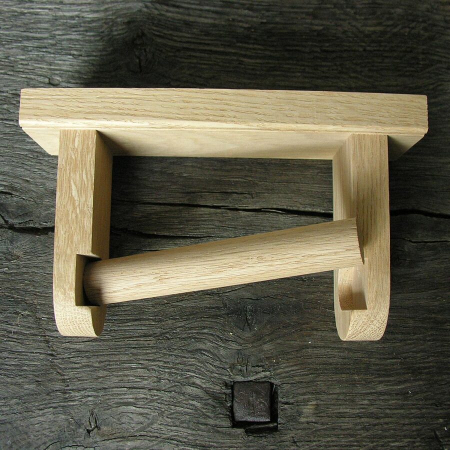 Oak Loo Roll Holder