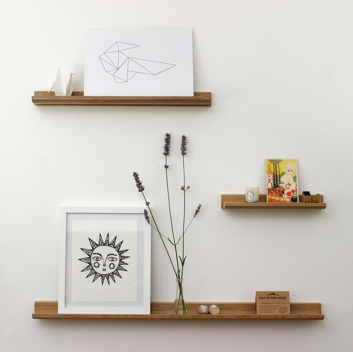 Oak Picture Ledge - Image 2
