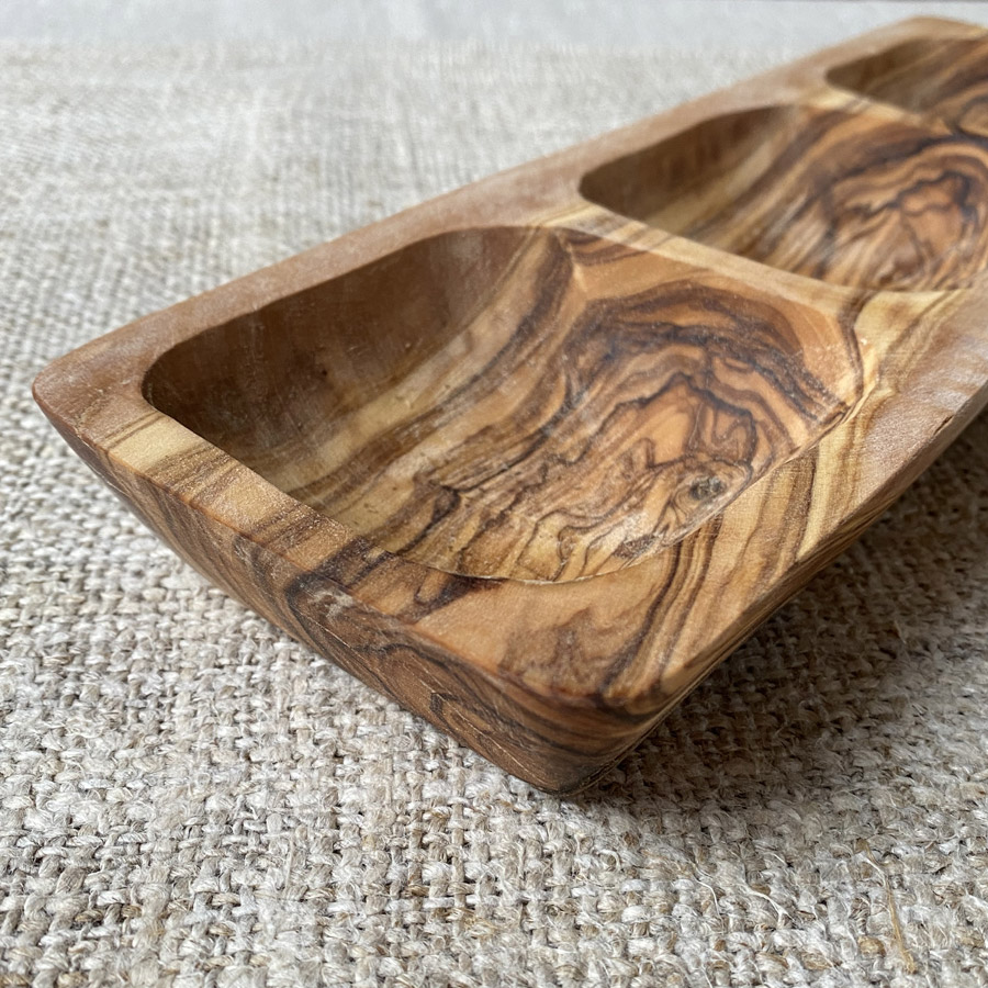 Olive Wood Antipasti Dish