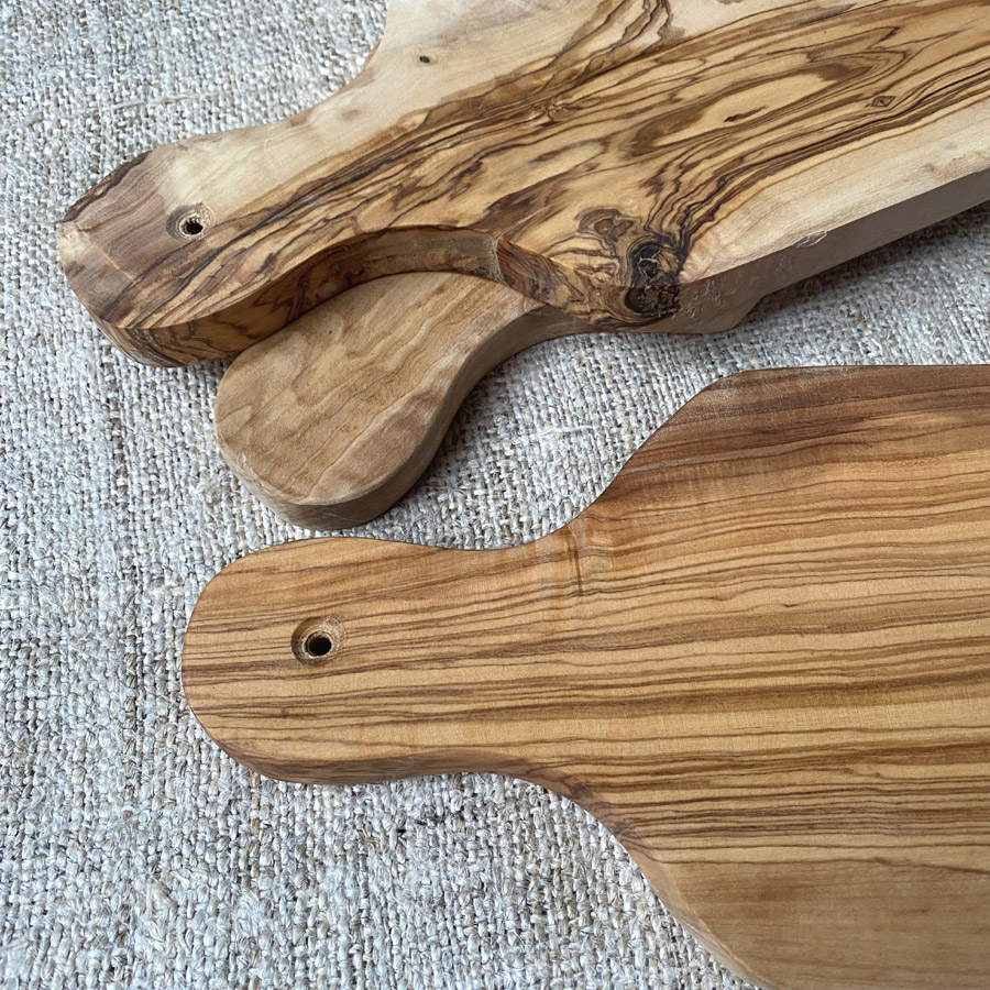 Olive Wood Chopping Board with Handle