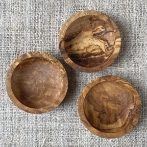 Olive Wood Dipping Bowl - Image 1