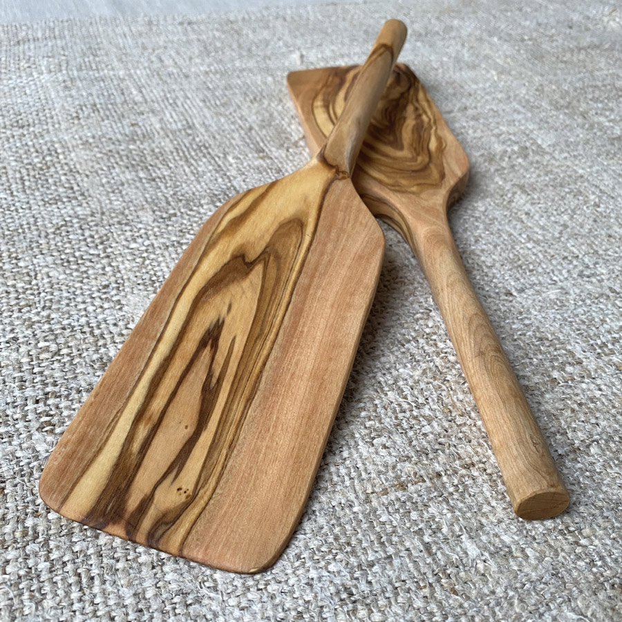 Olive Wood Long Spatula