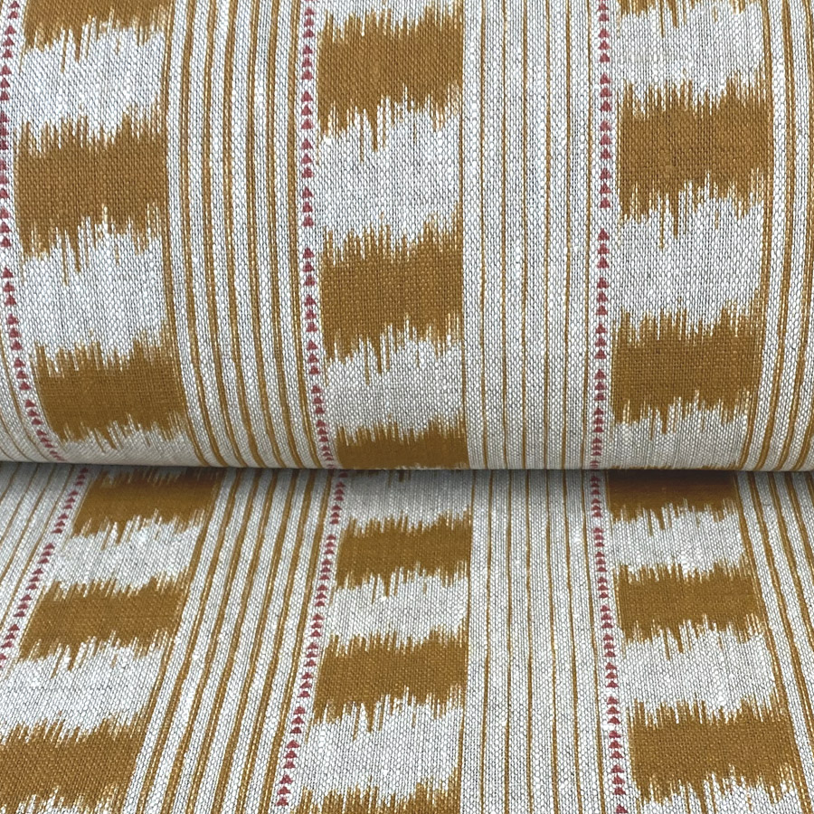 Otto Linen Stripe - Cinnamon