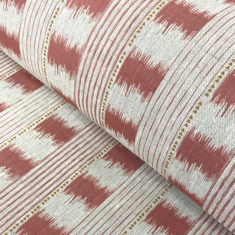 Otto Linen Stripe - Strawberry