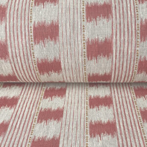 Otto Linen Stripe - Strawberry - Image 3
