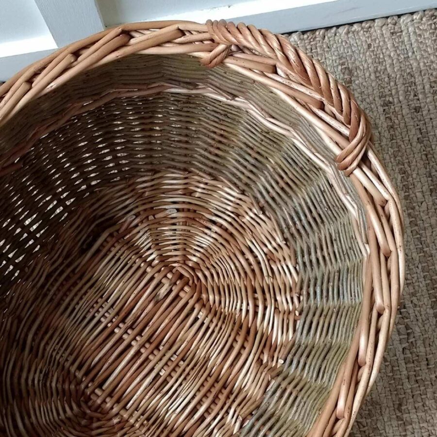 Large Oval Log Basket