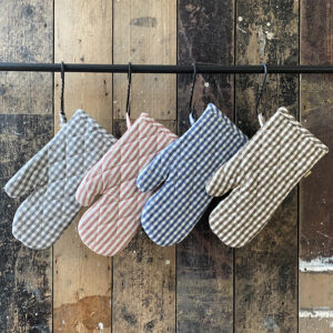 Gingham Oven Glove