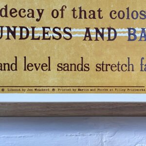Ozymandias, Letterpress Poster - Image 3