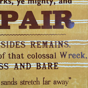 Ozymandias, Letterpress Poster - Image 2