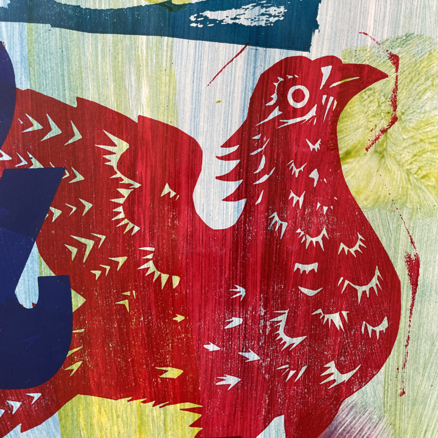 Paper Cut Pigeons & Brass Boots Poster - No.4