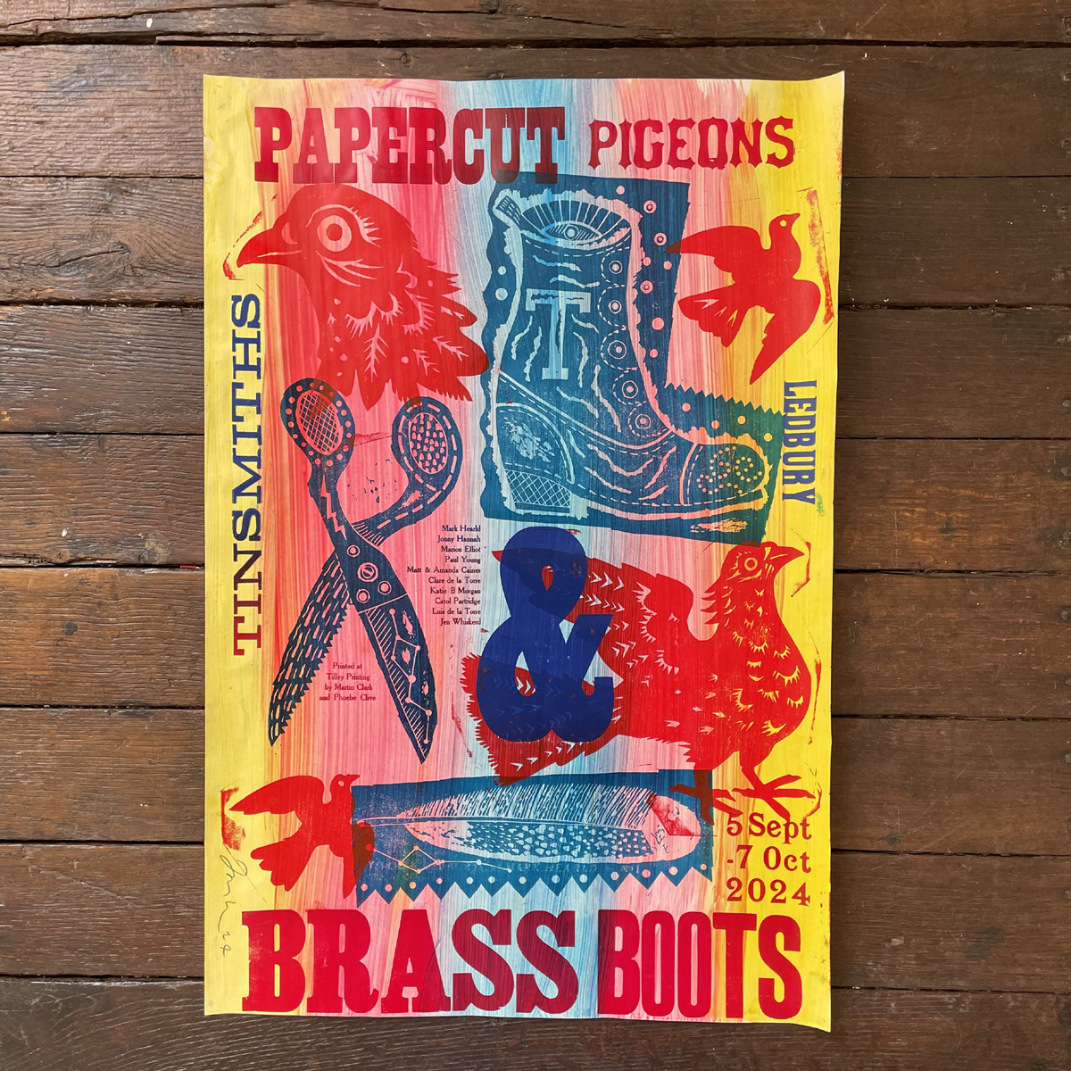 Paper Cut Pigeons & Brass Boots Poster - No.15 - Image 1