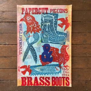 Paper Cut Pigeons & Brass Boots Poster - No.7 - Image 1