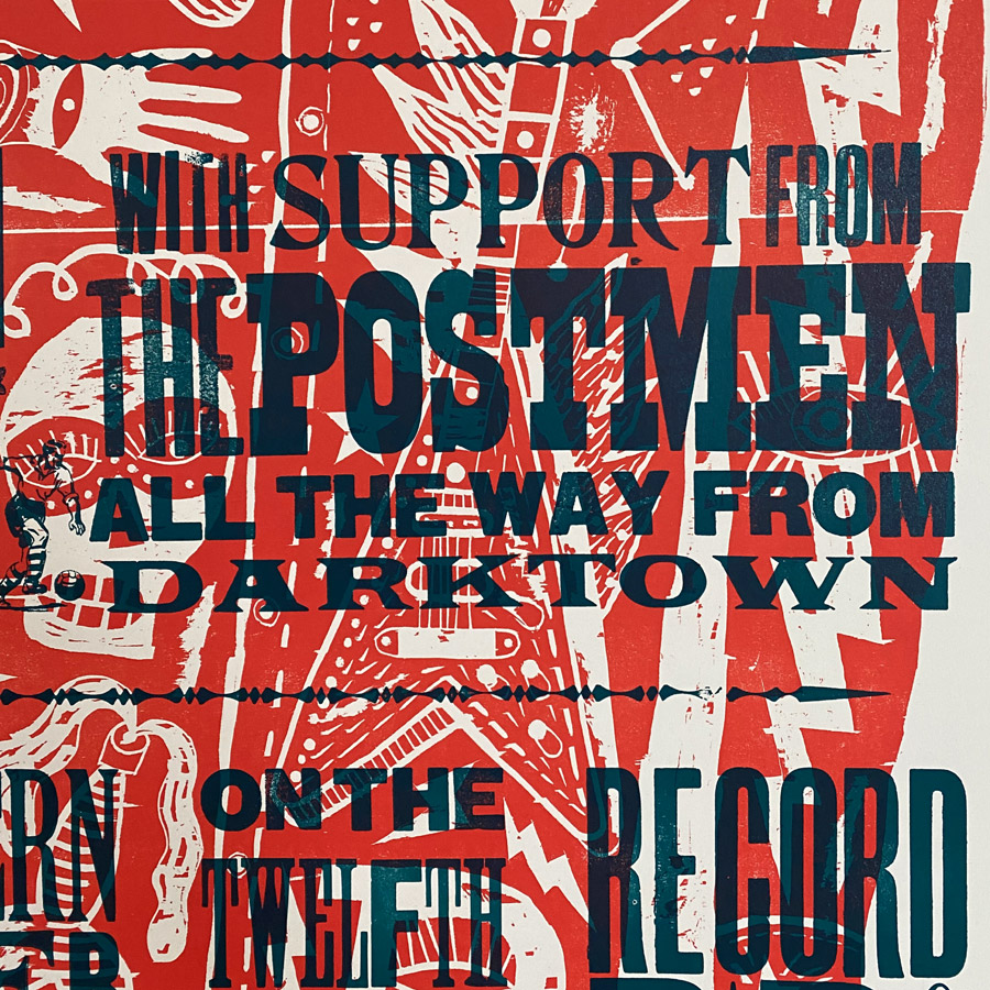 Pewke Band Letterpress Poster - Jonny Hannah