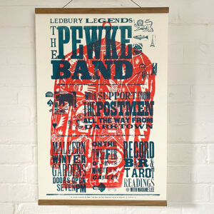 Jonny Hannah Letterpress poster
