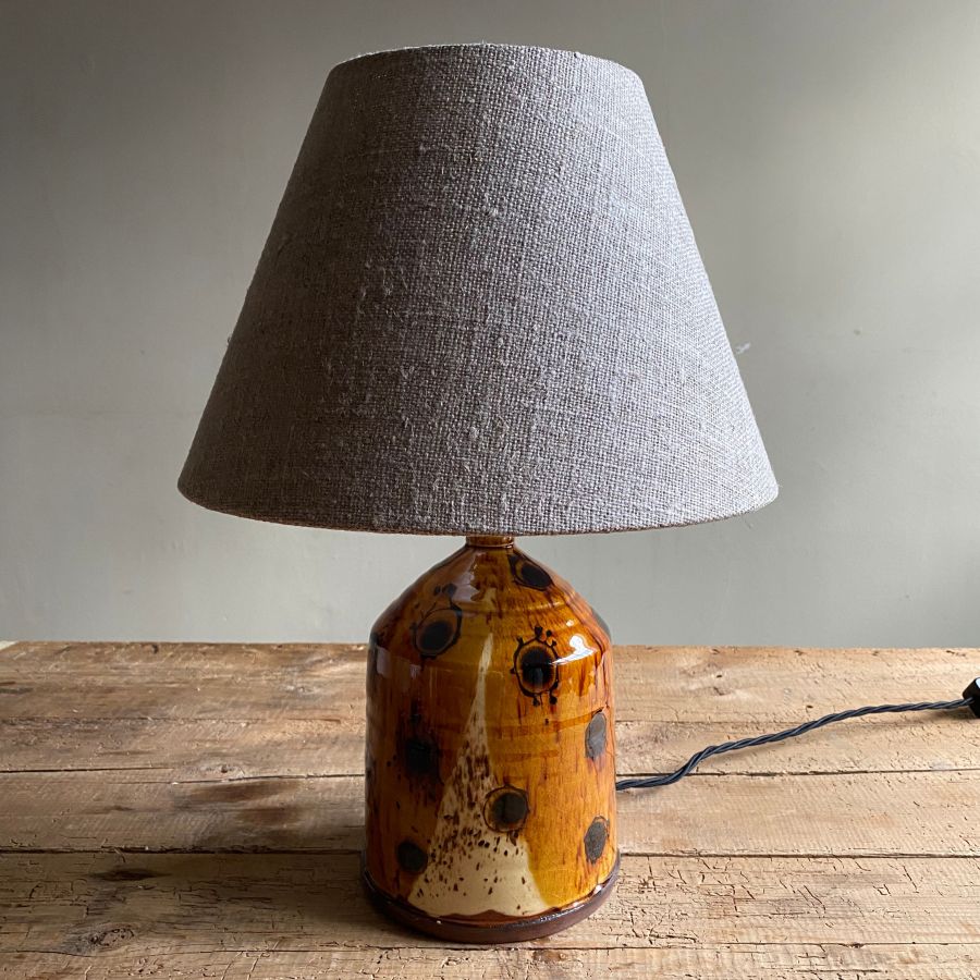Russell Kingston Slipware Lamp RKL13 Ochre