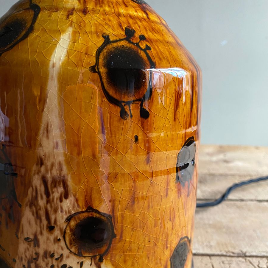 Russell Kingston Slipware Lamp RKL13 Ochre