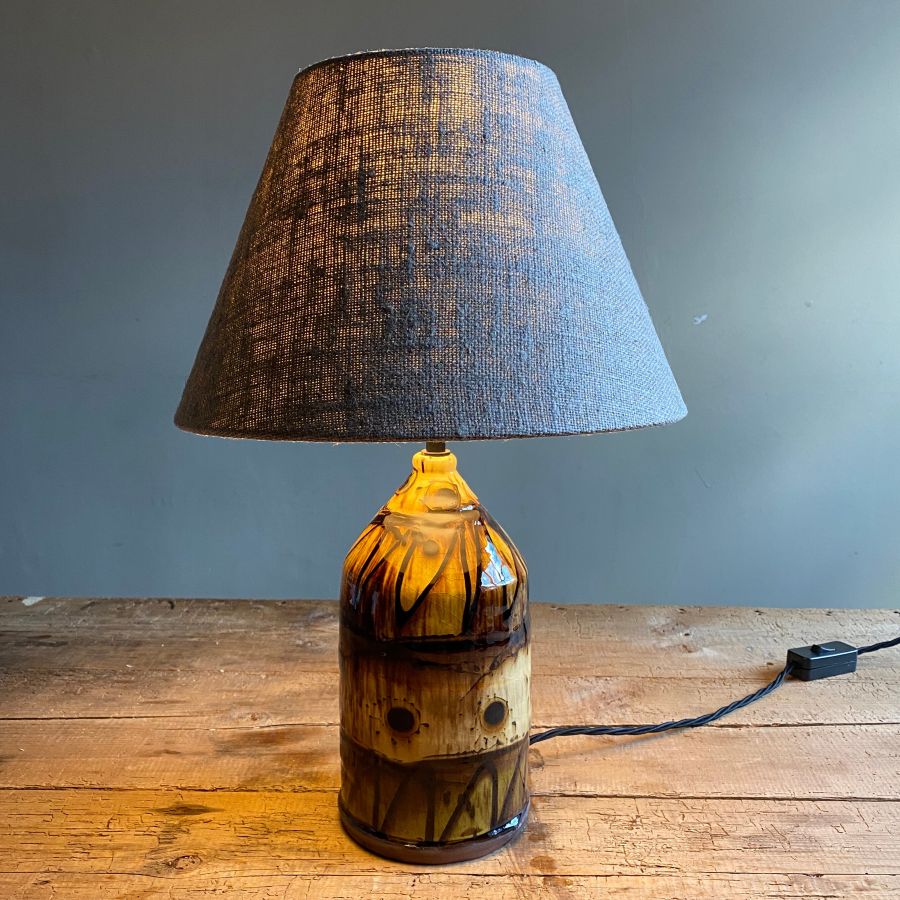 Russell Kingston Slipware Lamp RKL5 Green