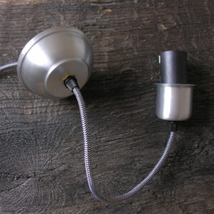 Pendant Light Refectory Soft Grey - Image 2