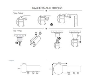 Round Metal Track Straight