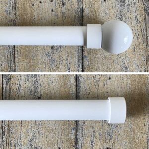 Curtain track that looks like a pole