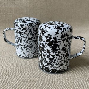 Enamelware Salt and Pepper Shaker Set - Image 1