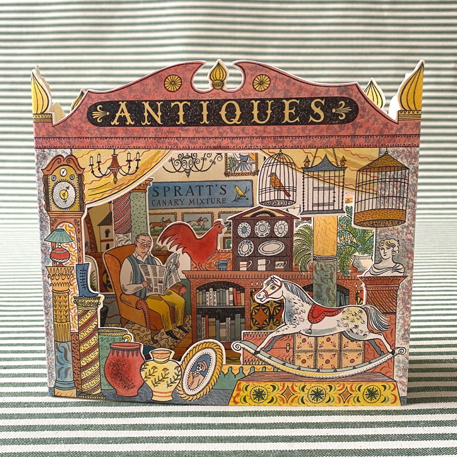 Emily Sutton 3D Card - Antiques