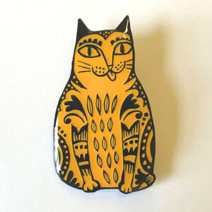 Enamel Badge - Sitting Kitty - Image 1