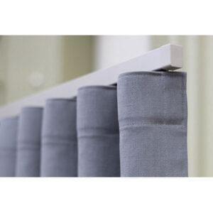 Straight Square Metal Curtain Track - White - Image 6