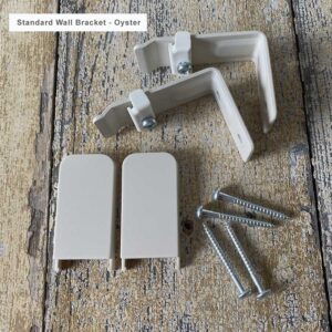 Straight Round Metal Curtain Track - Oyster - Image 4