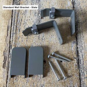 Straight Round Metal Curtain Track - Slate - Image 4