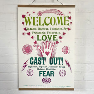 Love Letterpress Poster by Tamsin Abbott
