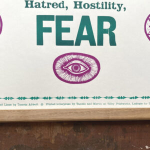 Love Letterpress Poster by Tamsin  Abbott - Image 3
