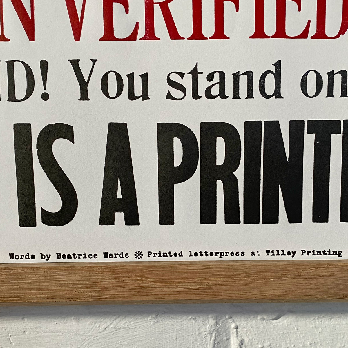 Printing Office, Letterpress Poster - Image 3