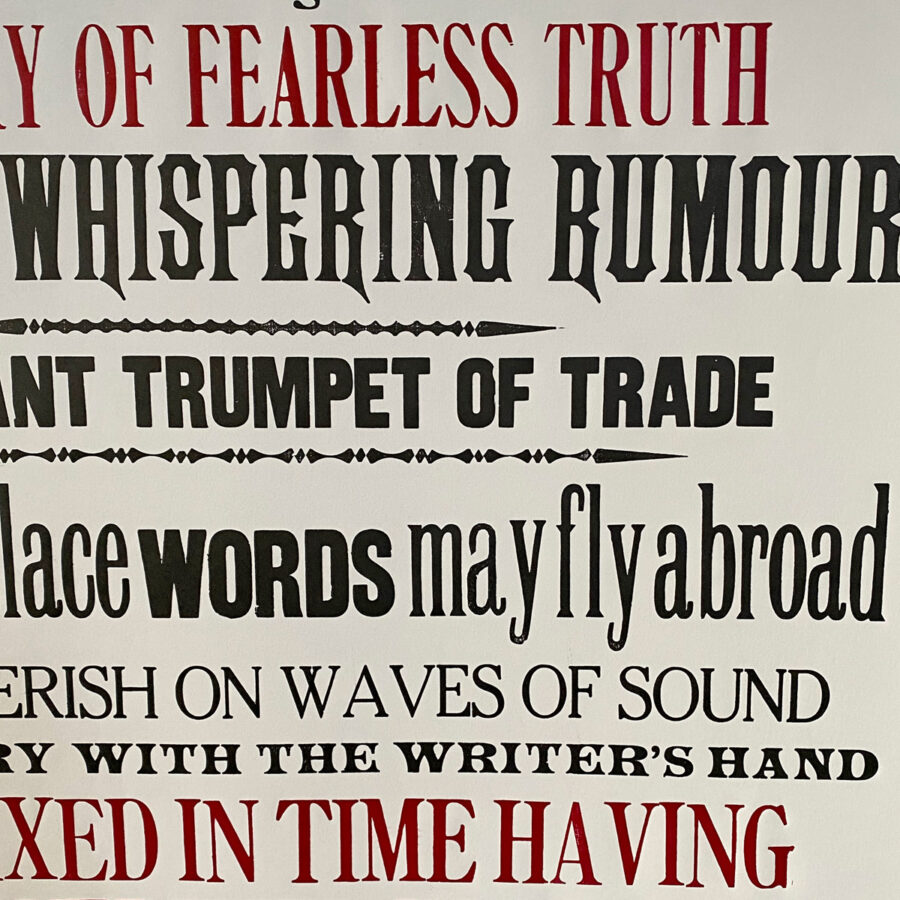 Printing Office, Letterpress Poster