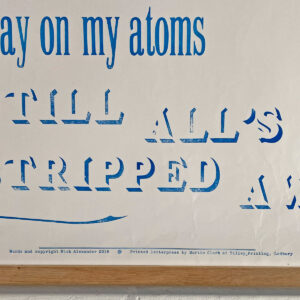 Take Me, Letterpress Poster - Image 3