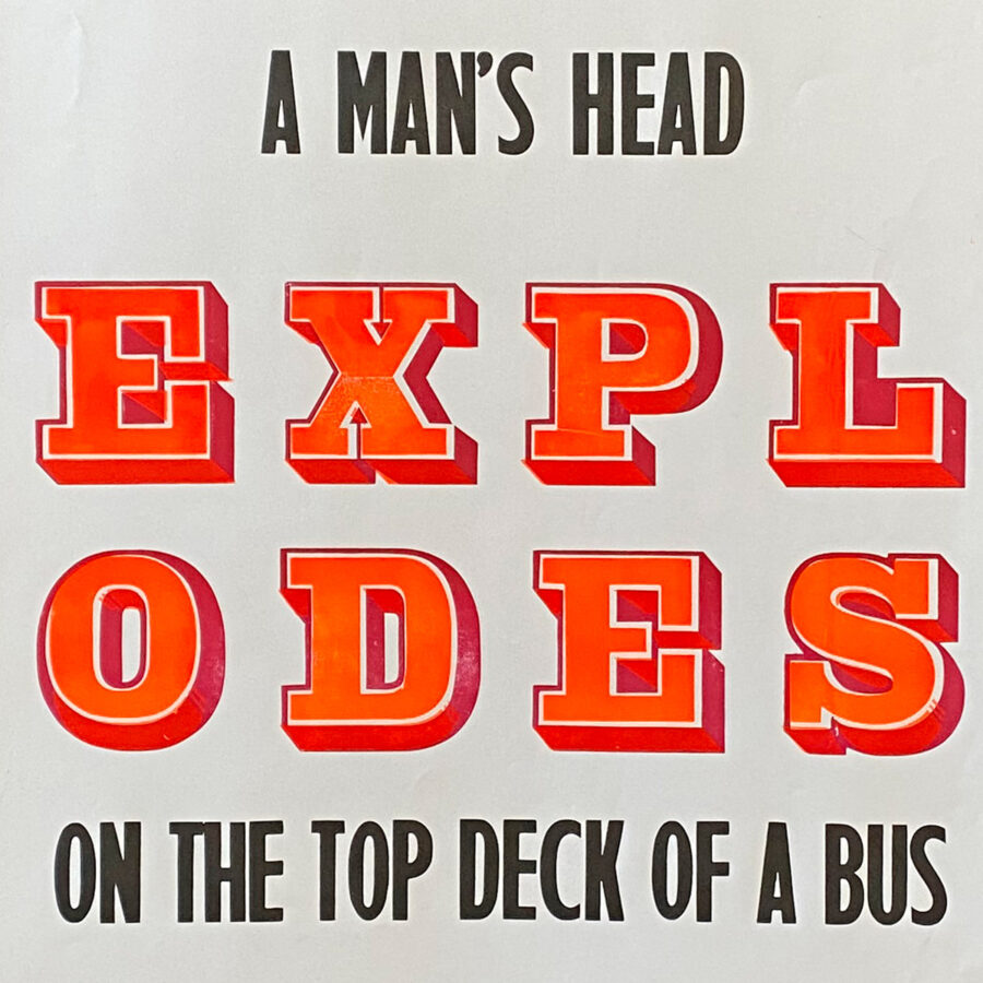Telepathy, Letterpress Poster