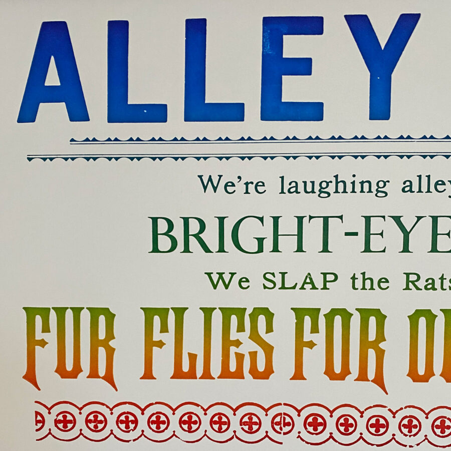 Alley Cats, Letterpress Poster