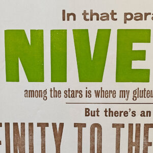 Bum Double, Letterpress Poster - Image 2