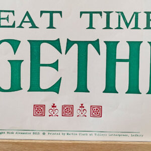 Glance, Letterpress Poster - Image 3
