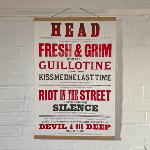 Head, Letterpress Poster