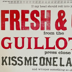 Head, Letterpress Poster - Image 2