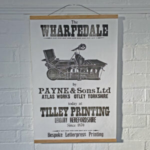 Wharfdale, Letterpress Poster