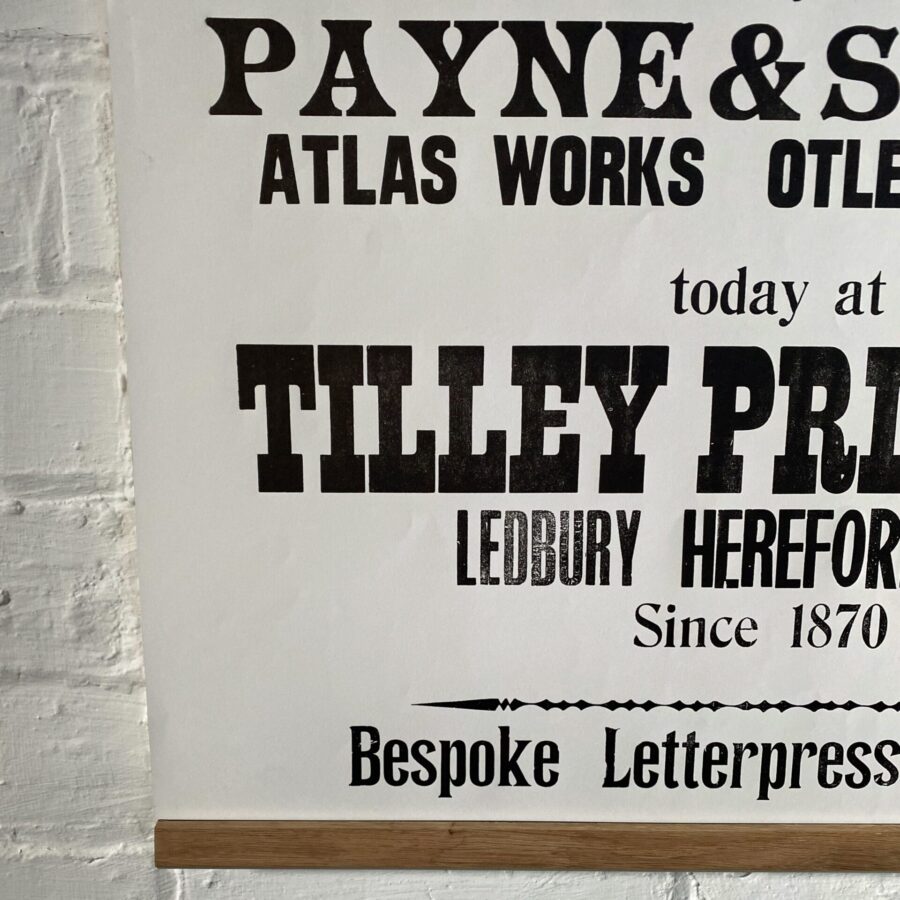 Wharfdale, Letterpress Poster
