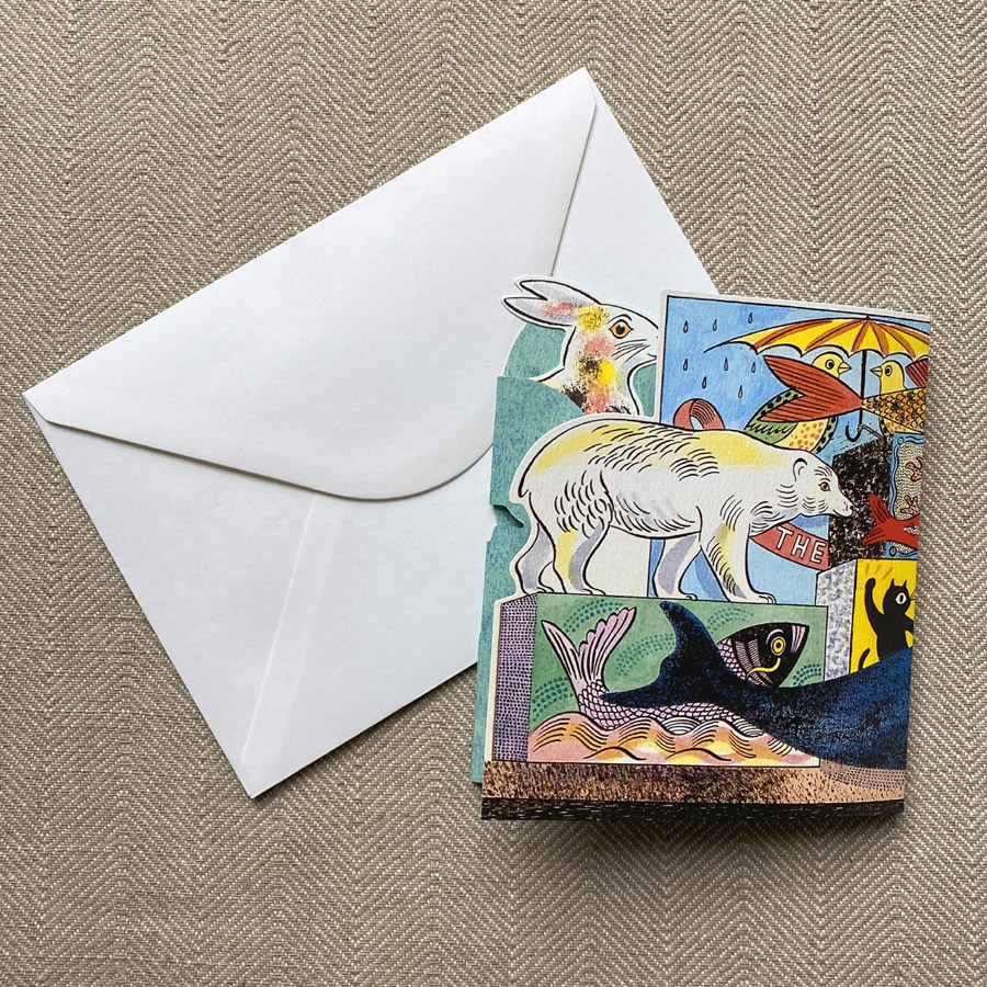 Emily Sutton Concertina Card - Polar Bear