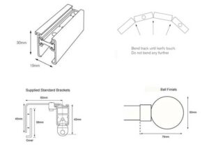 Bendable Metal Track Illustration
