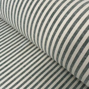 Green striped fabrc
